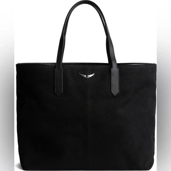 Zadig & Voltaire Mick Wings Canvas Tote Bag